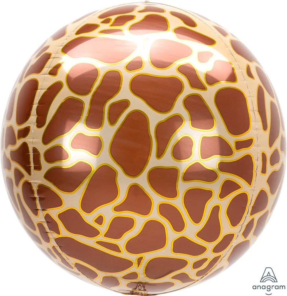 16" Anagram Animal Print Orbz® XL™  - Globe Shape | 1 Count