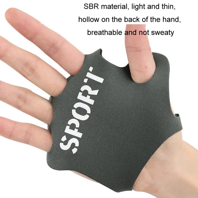 1pair Thin Sports Fitness Anti-Wear And Anti-Slip Palm Protector, Color: S Blue