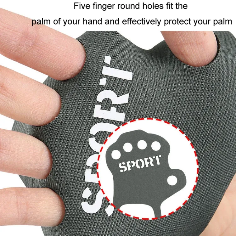1pair Thin Sports Fitness Anti-Wear And Anti-Slip Palm Protector, Color: S Blue