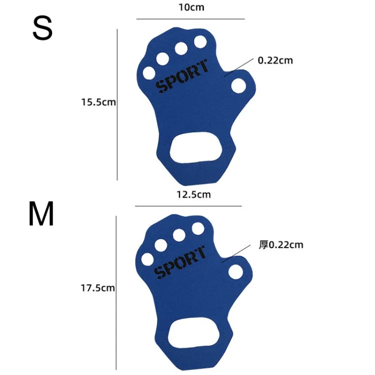 1pair Thin Sports Fitness Anti-Wear And Anti-Slip Palm Protector, Color: S Blue