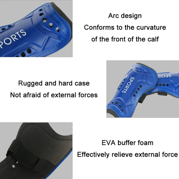 2 Pairs Football Shin Pads Professional Game Training Sports Knee Pads, Color: HTB02 Red L