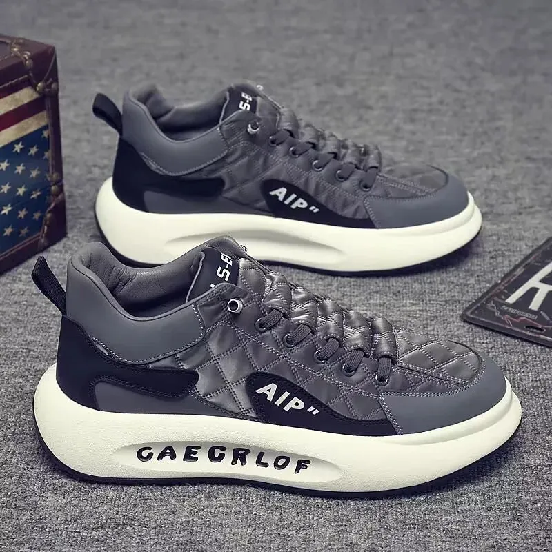 2023 New Men's Sneakers Fashion Outdoor Casual Shoes For Men Lace Up Platform Shoes Comfortable Running Shoes Zapatillas Hombre