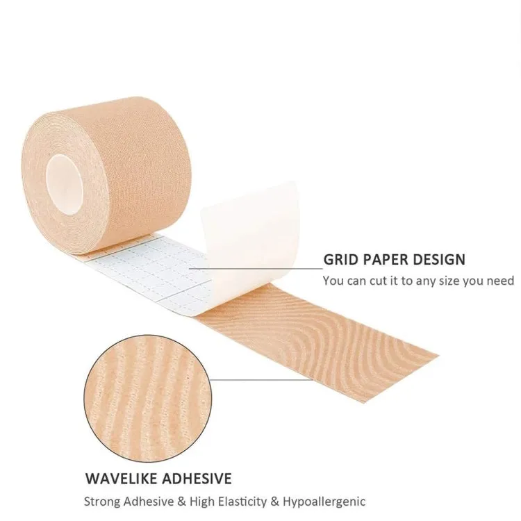 3 PCS Muscle Tape Physiotherapy Sports Tape Basketball Knee Bandage, Size: 5cm x 5m(Red)
