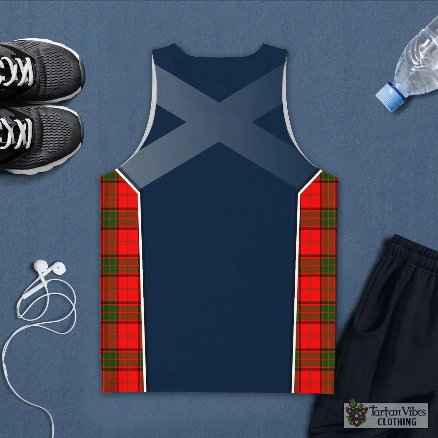 Adair Tartan Men's Tanks Top with Family Crest and Scottish Thistle Vibes Sport Style