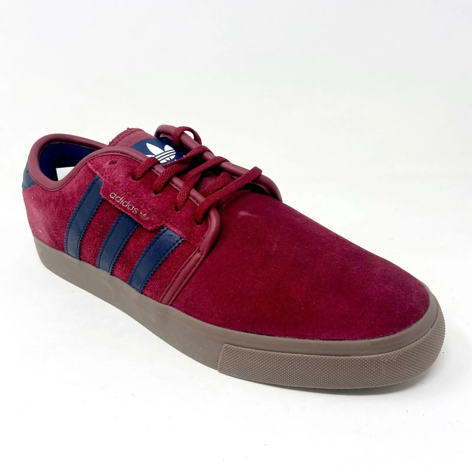 Adidas Originals Seeley Burgundy Navy Gum Mens Size 9 Skateboarding Shoes C75709
