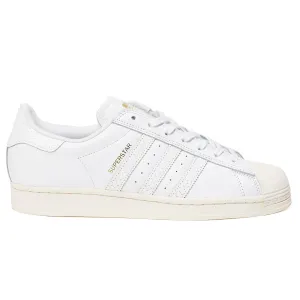Adidas Superstar ADV Skateboard Shoe - White/White/Gold Metallic