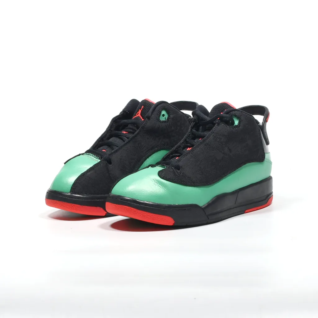 Air Jordan Dub Zero Sneakers Leather Black Color For Kids