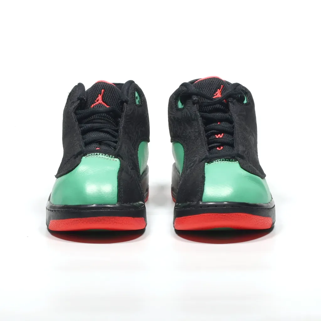 Air Jordan Dub Zero Sneakers Leather Black Color For Kids