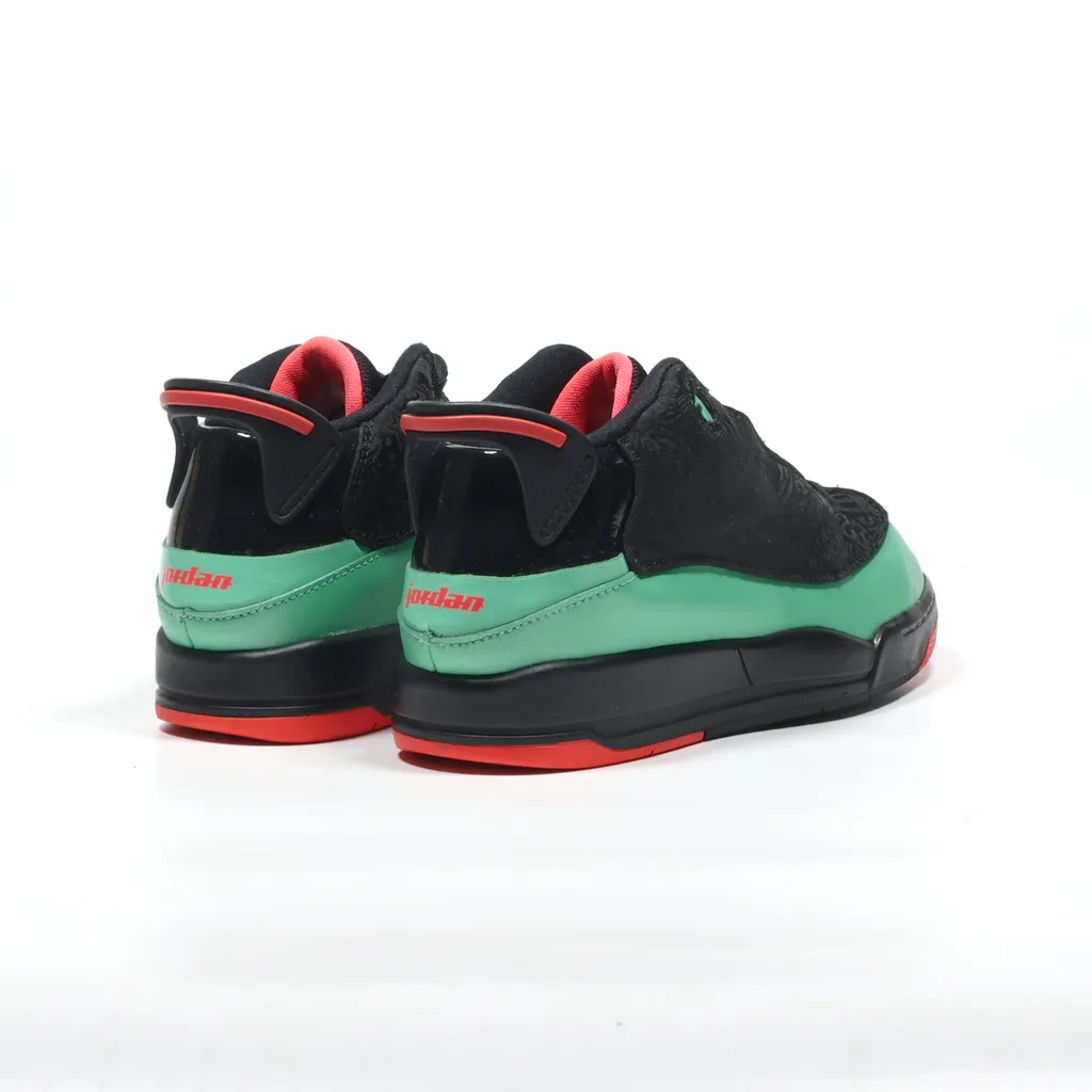 Air Jordan Dub Zero Sneakers Leather Black Color For Kids