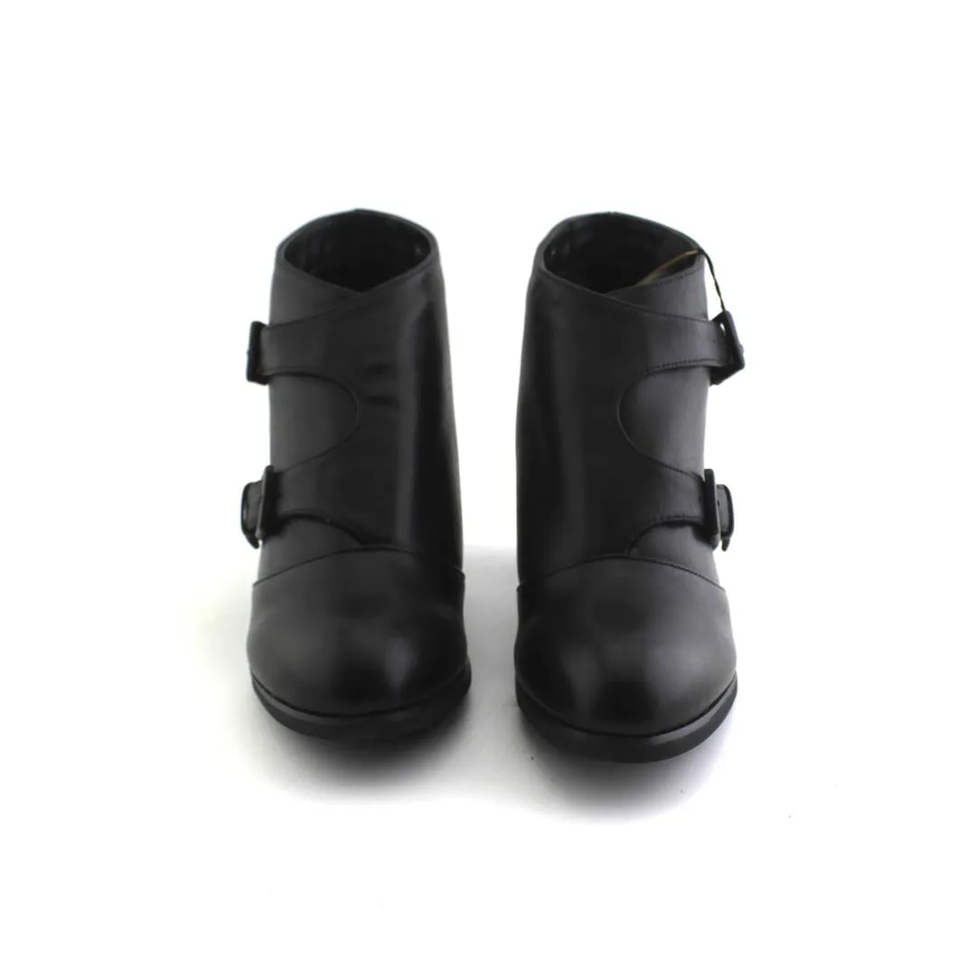 ALL BLACK TWIN DOUBLE BOOTIE BLACK
