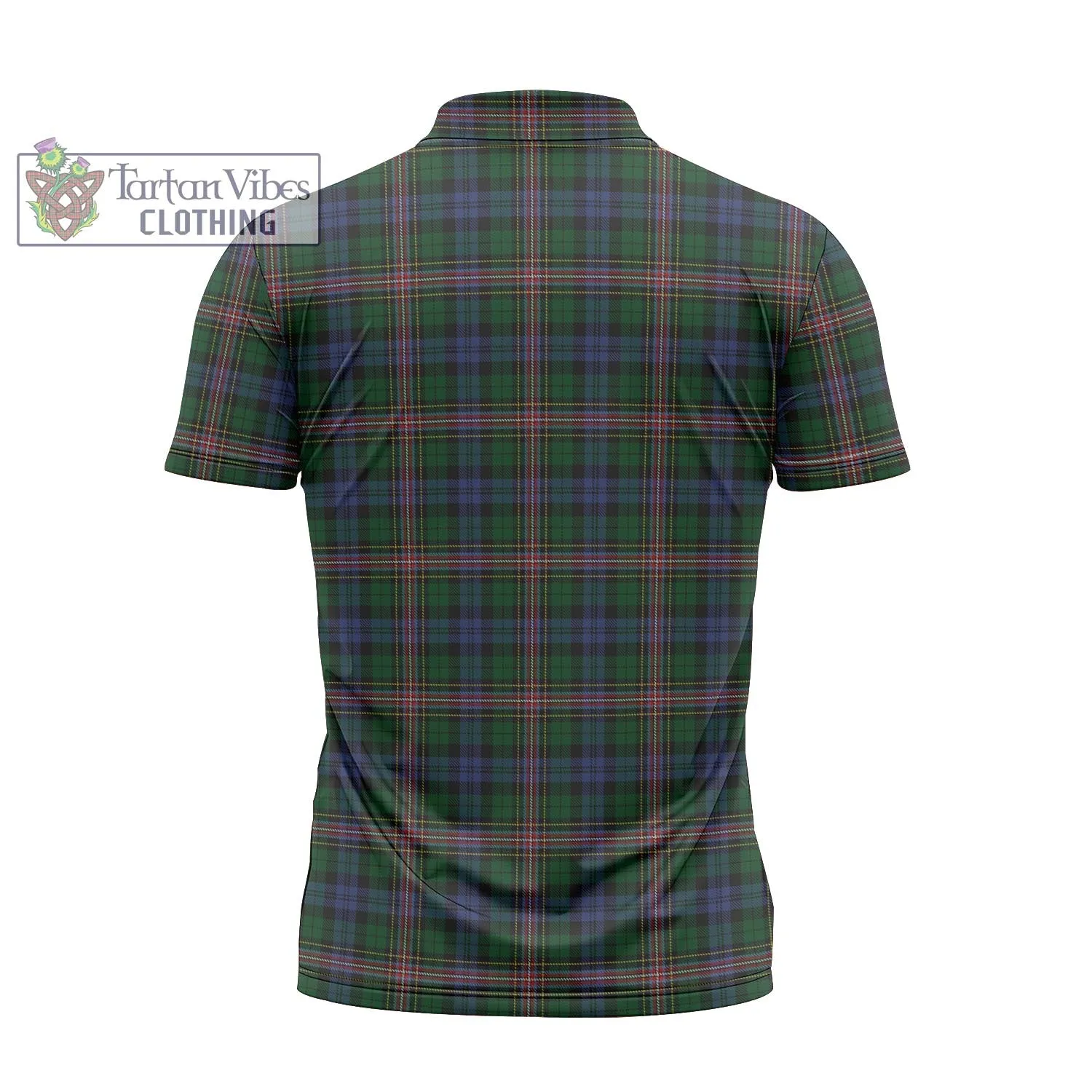 Allison Tartan Zipper Polo Shirt