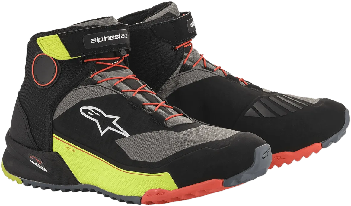 ALPINESTARS CR-X Drystar? Shoes - Black/Red/Yellow Fluorescent - US 10.5 2611820153810.5