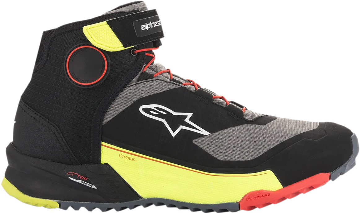 ALPINESTARS CR-X Drystar? Shoes - Black/Red/Yellow Fluorescent - US 11 2611820153811