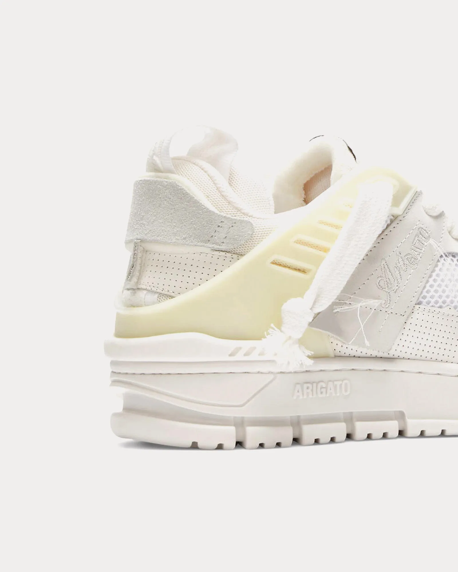 Area Patchwork White / White Low Top Sneakers