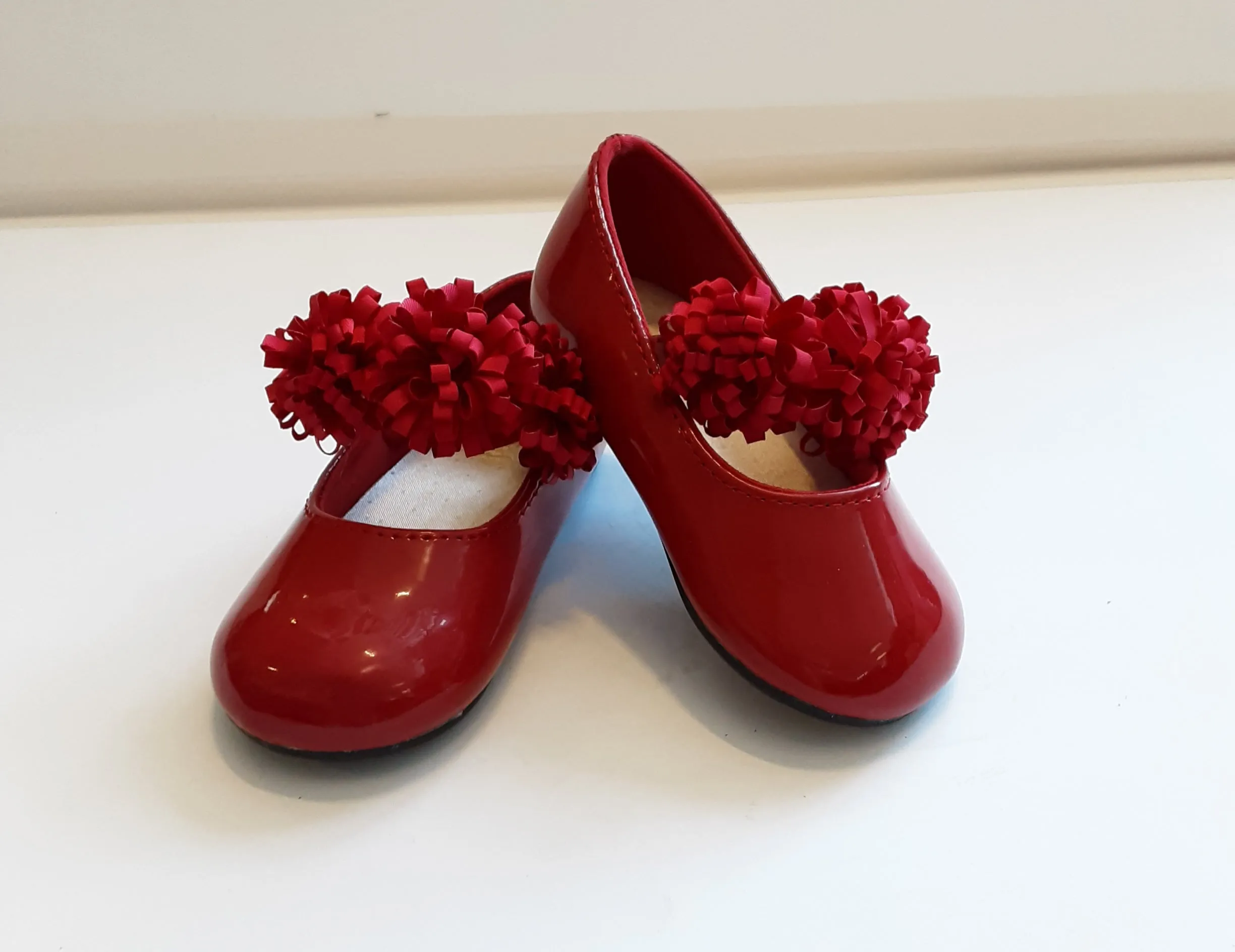 Baby Deer Shiny Shoe with Ribbon