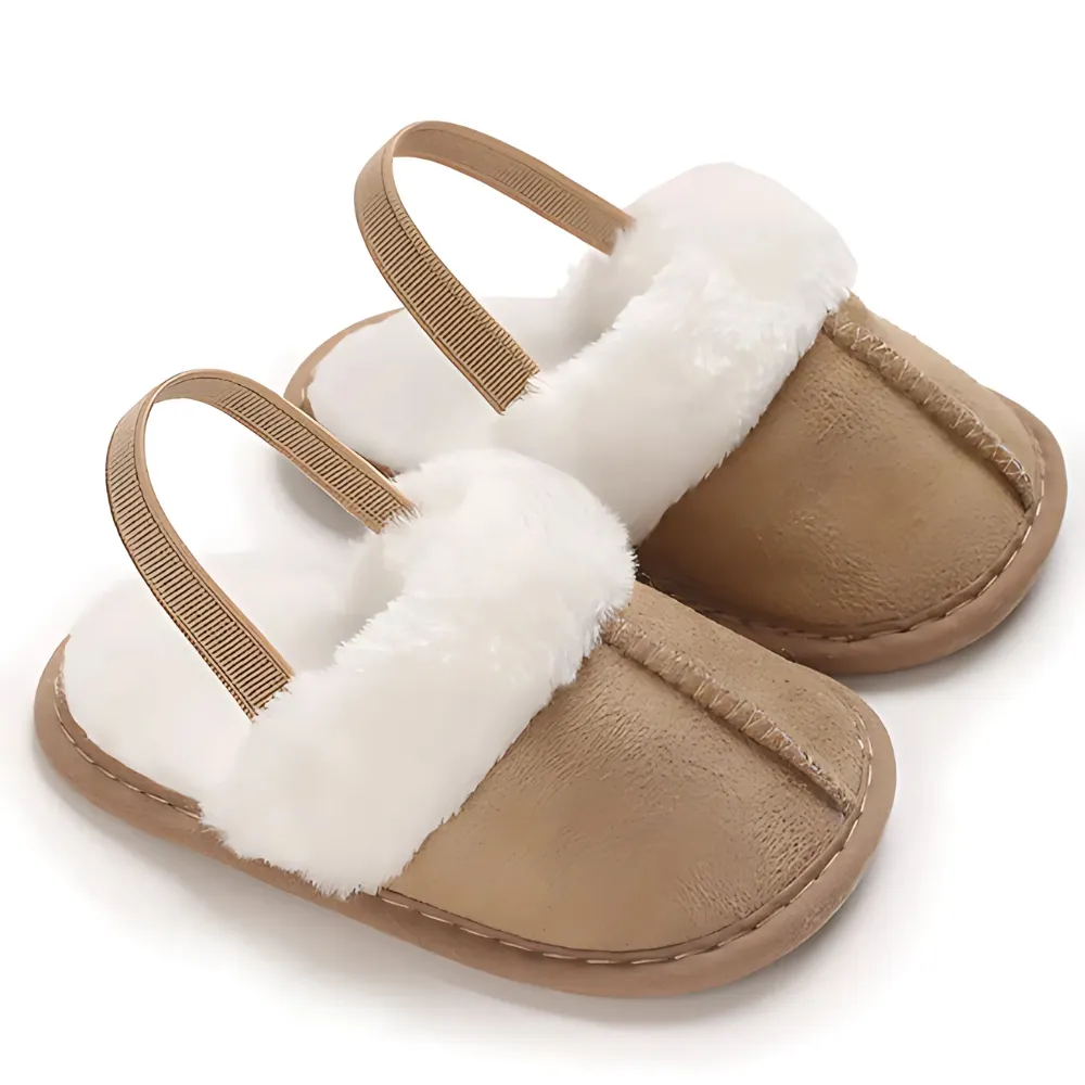 Baby Slip On Soft Fur Slides
