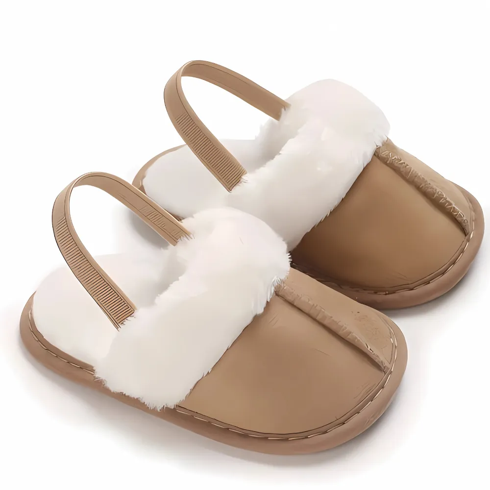 Baby Slip On Soft Fur Slides