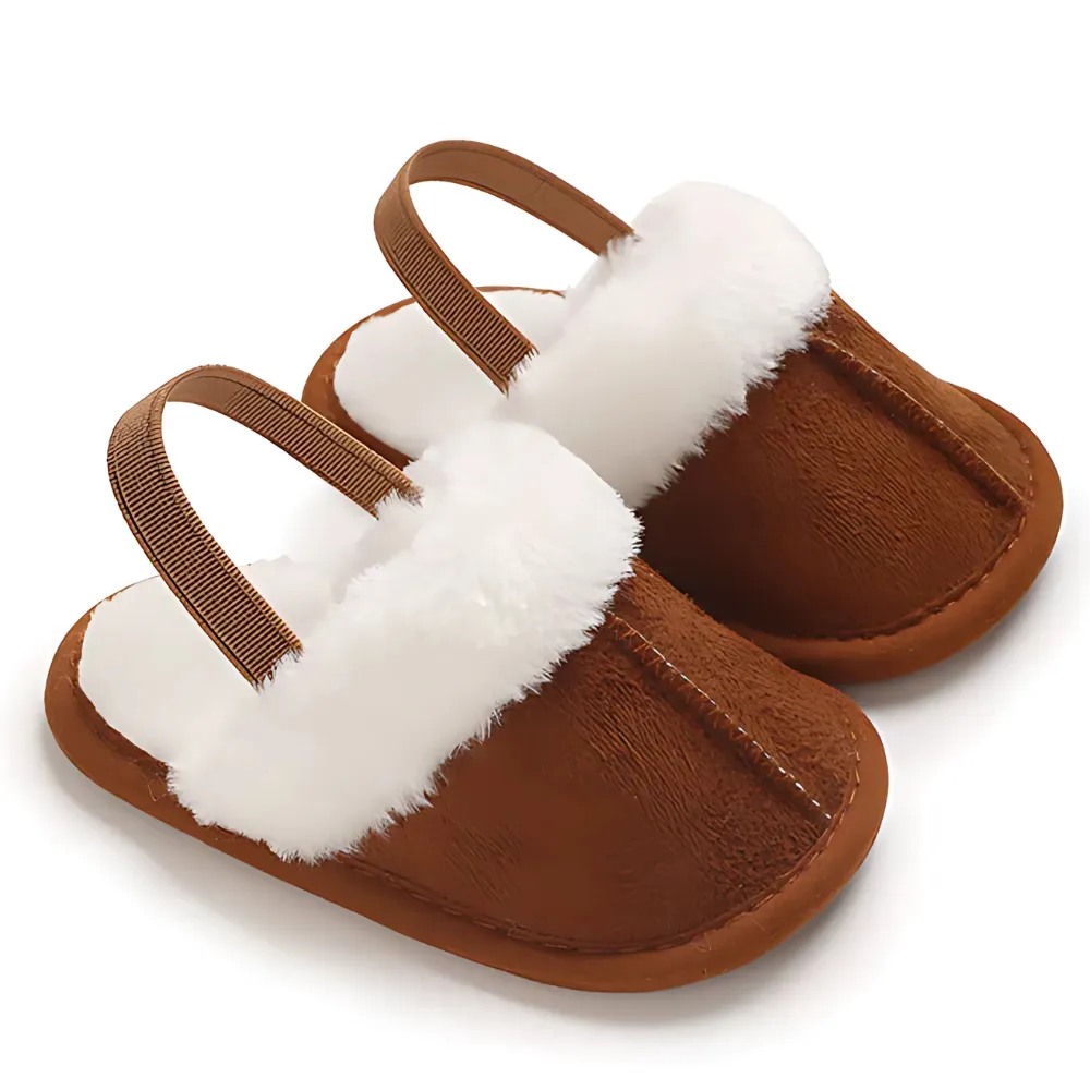 Baby Slip On Soft Fur Slides