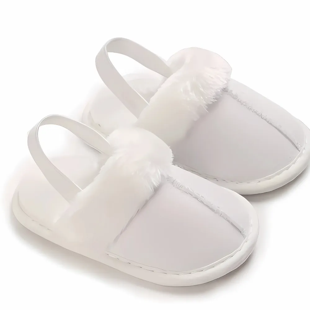 Baby Slip On Soft Fur Slides