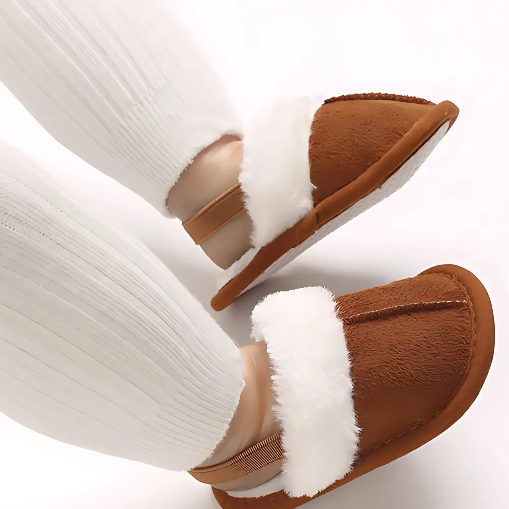 Baby Slip On Soft Fur Slides
