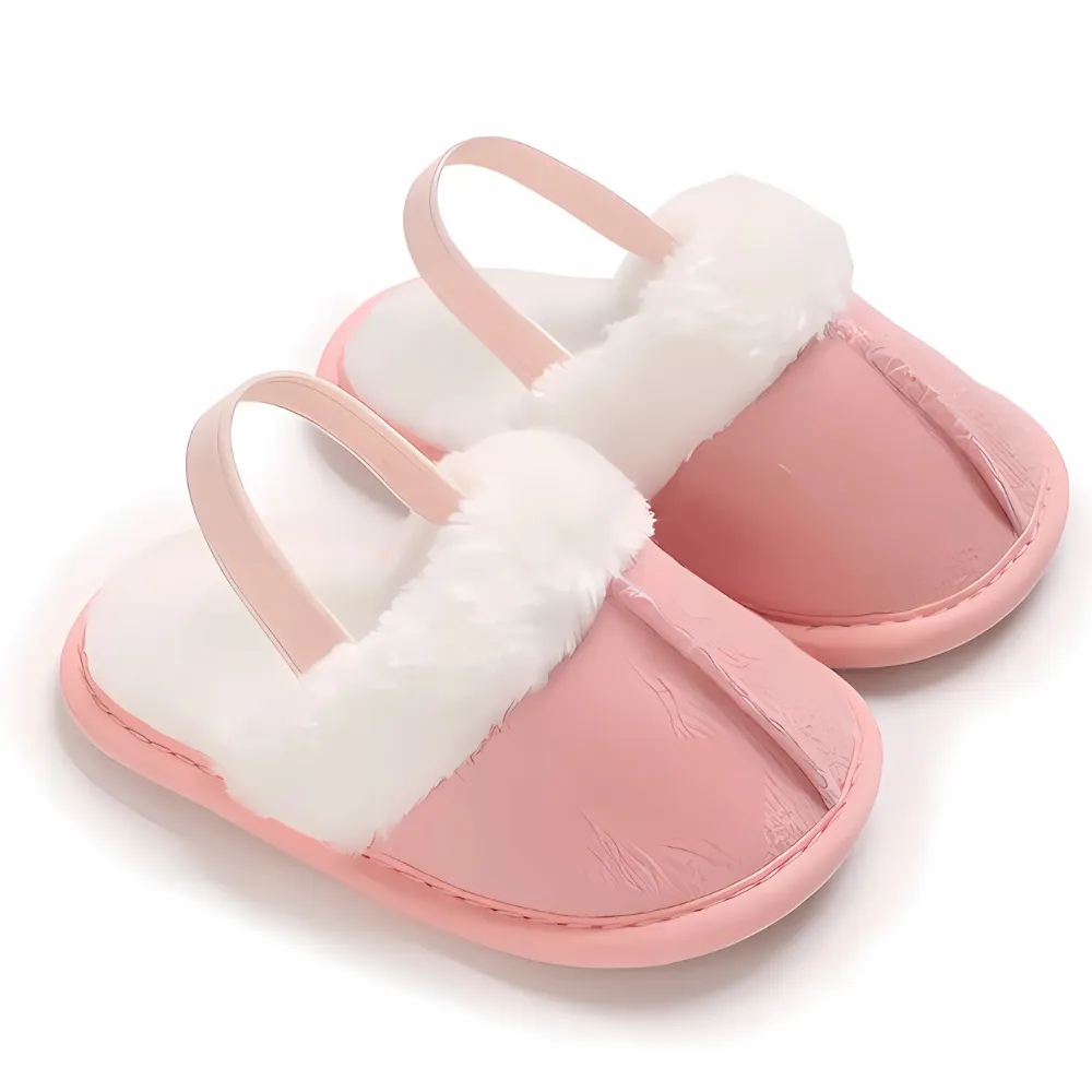 Baby Slip On Soft Fur Slides