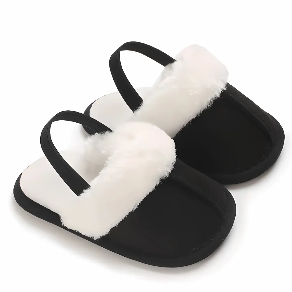 Baby Slip On Soft Fur Slides