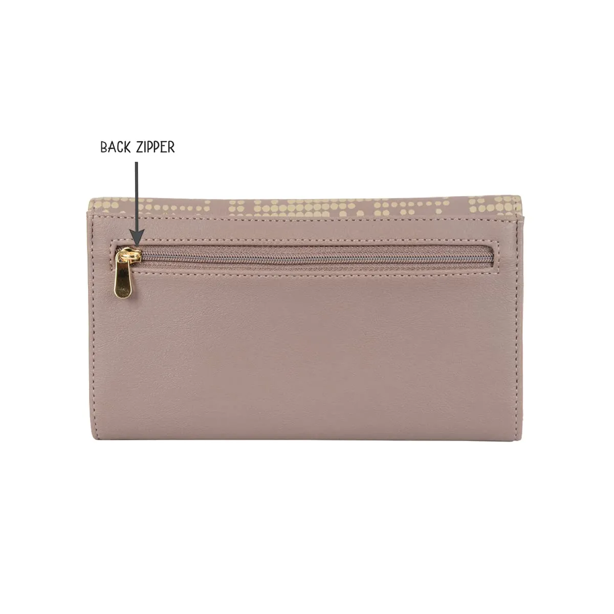 Baggit Women's 3 Fold Wallet - Large (Purple)