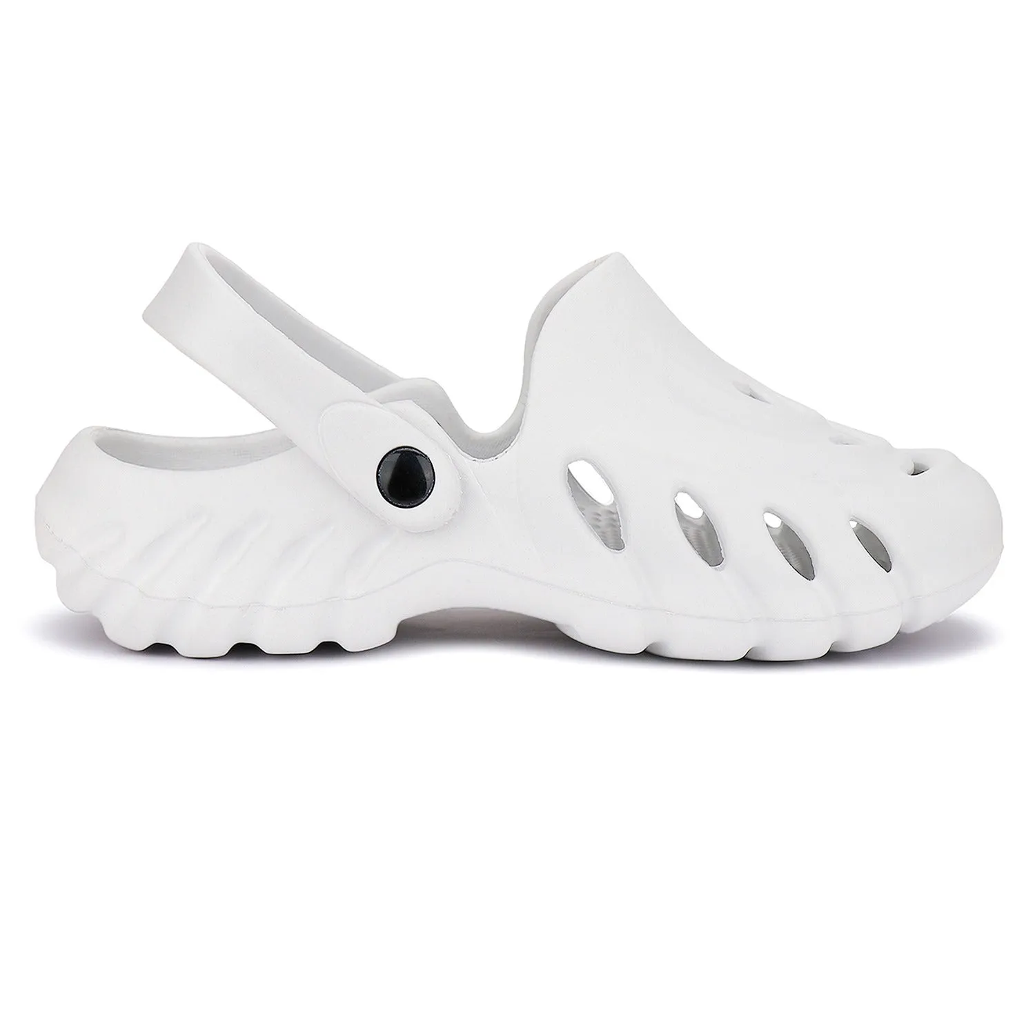 Bersache Extra Soft Classic Casual with  Regular wear with Ultra Soft & Flexibility Technology Clogs for Men's & Boy's 6069-White