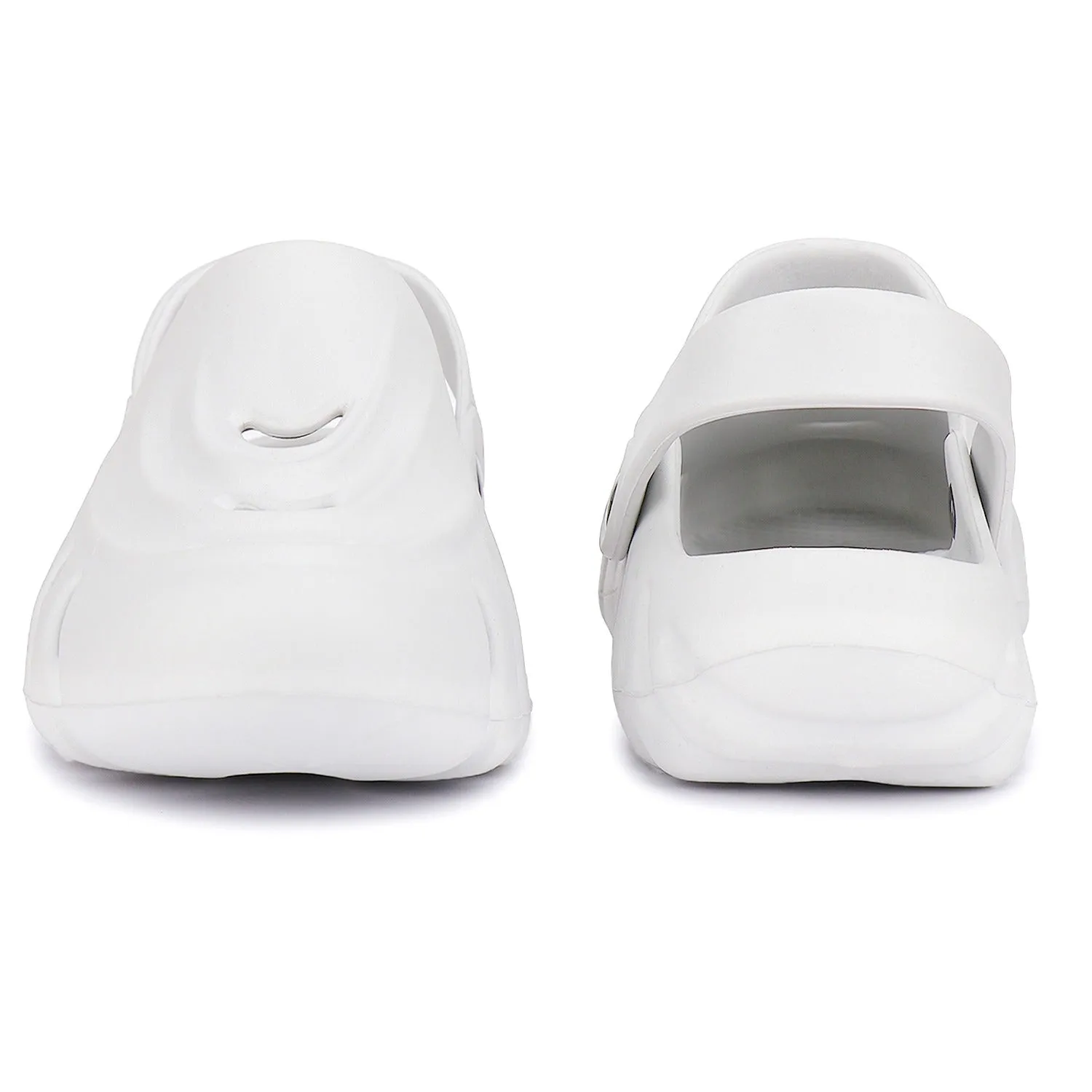 Bersache Extra Soft Classic Casual with  Regular wear with Ultra Soft & Flexibility Technology Clogs for Men's & Boy's 6069-White