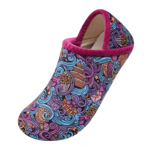 Boho Diabetic Slippers – Cozy and Supportive Indoor Footwear