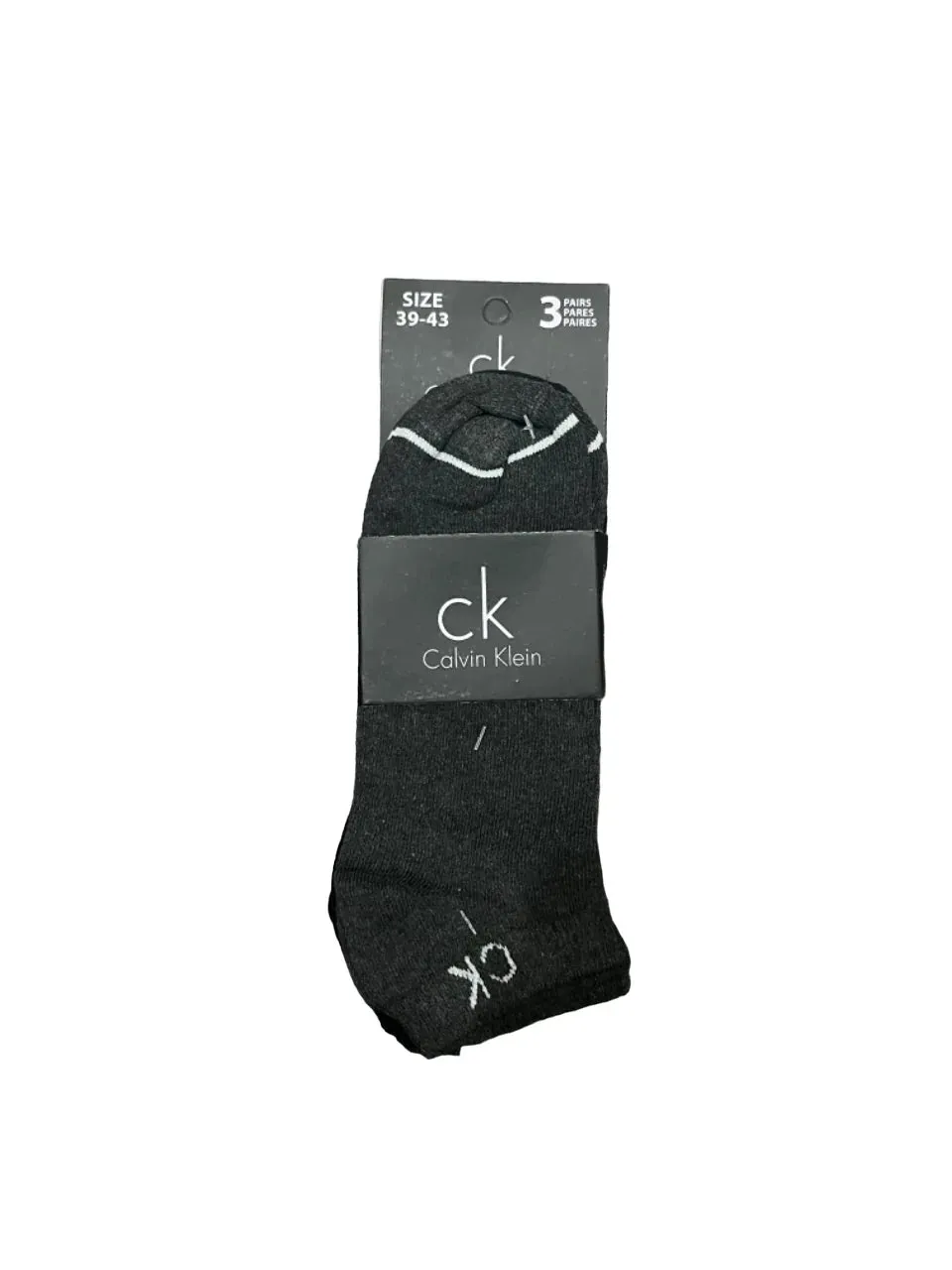 Branded CK  Cotton Ankle Socks (Pack Of 3 Pairs)