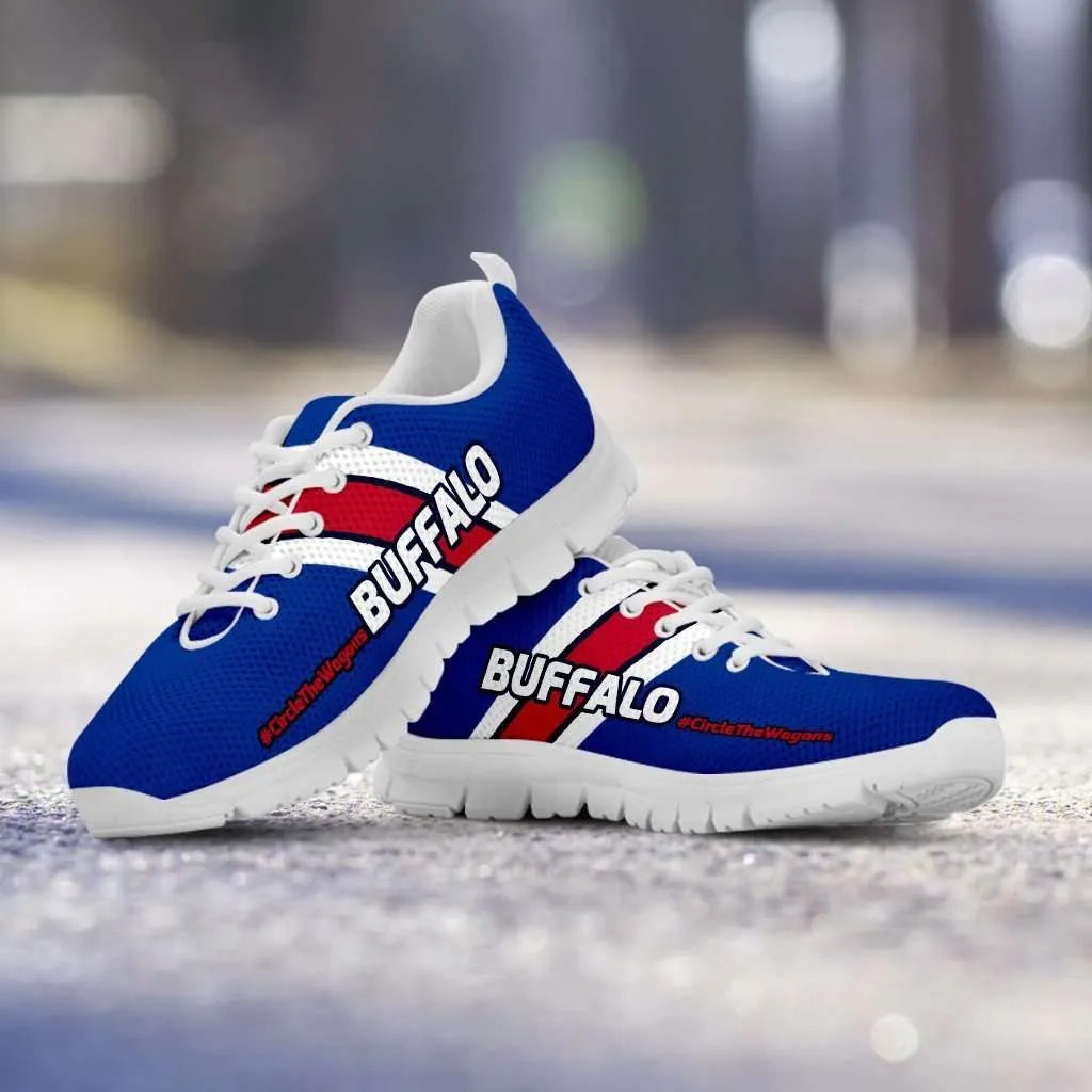 #CircleTheWagons Buffalo Fan Mesh Fabric Running Shoes