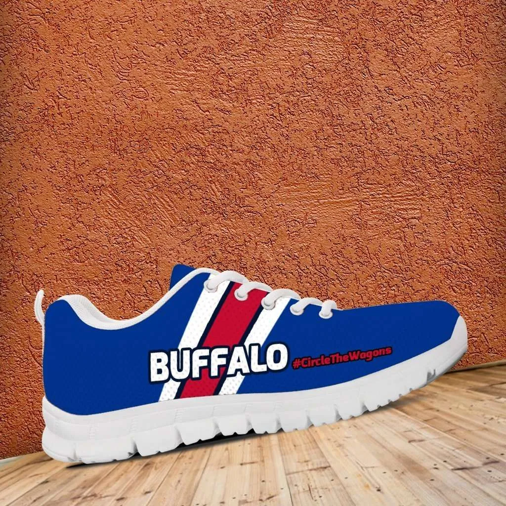 #CircleTheWagons Buffalo Fan Mesh Fabric Running Shoes