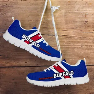 #CircleTheWagons Buffalo Fan Mesh Fabric Running Shoes