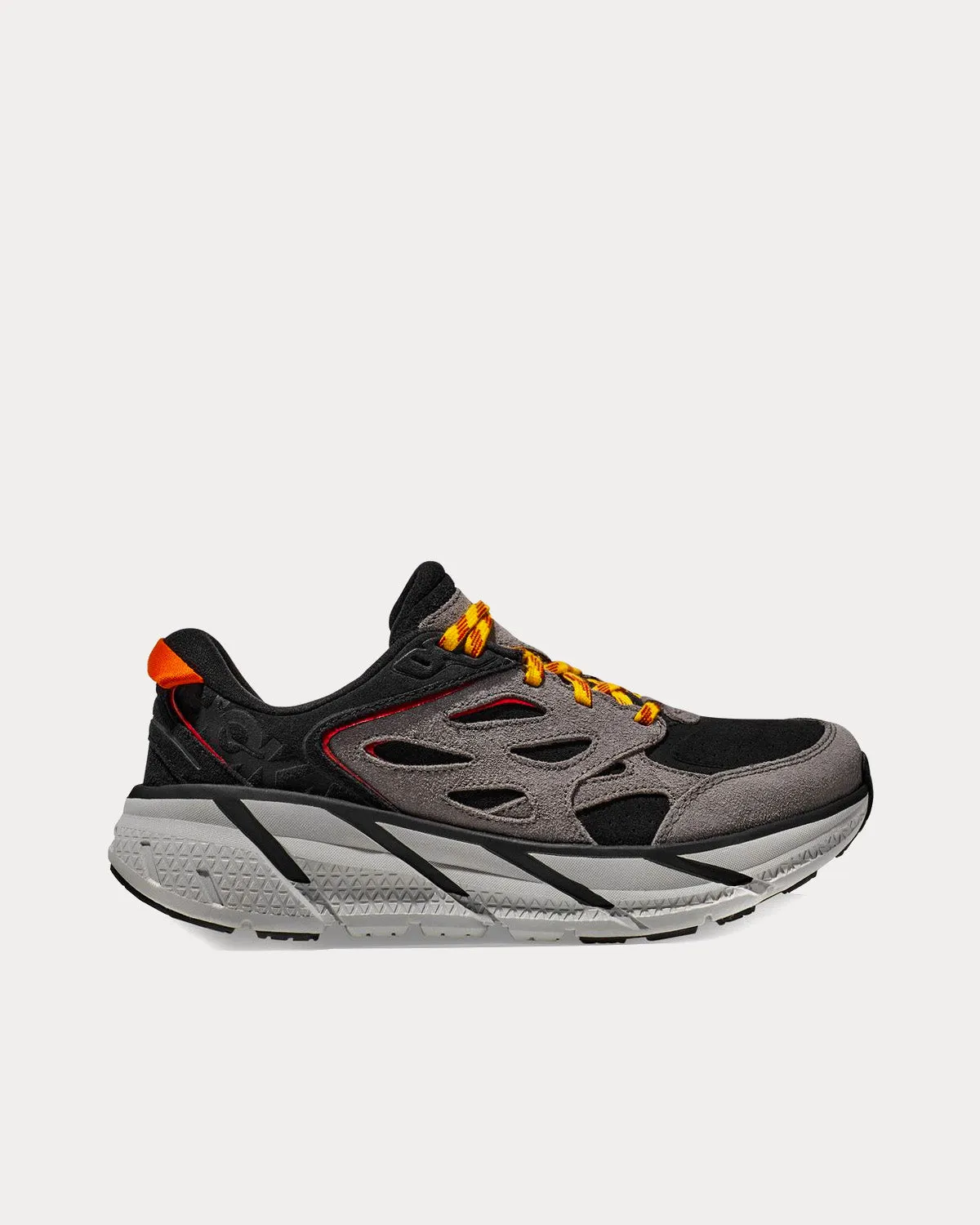 Clifton L Suede Black / Lunar Rock Running Shoes