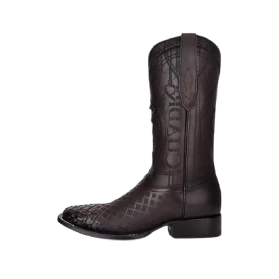 Cuadra Men's Over Black Lasser & Embroidery Boot