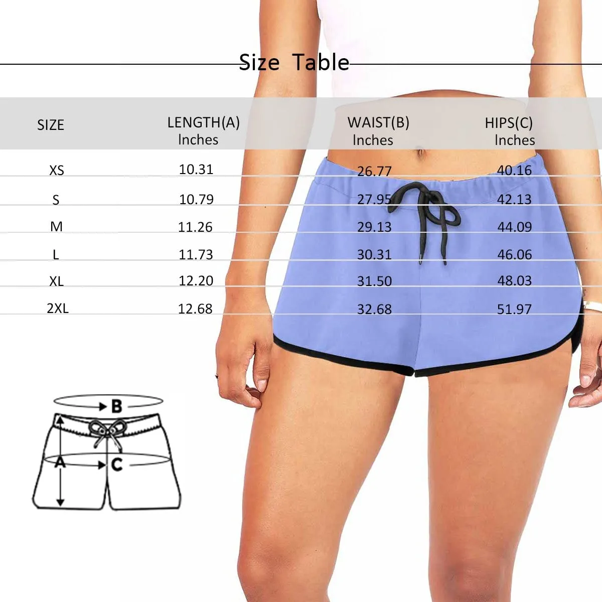 Custom Husband Face Coconut Tree Beach Board Shorts Swim Trunks Personalized Women's Casual Yoga Shorts