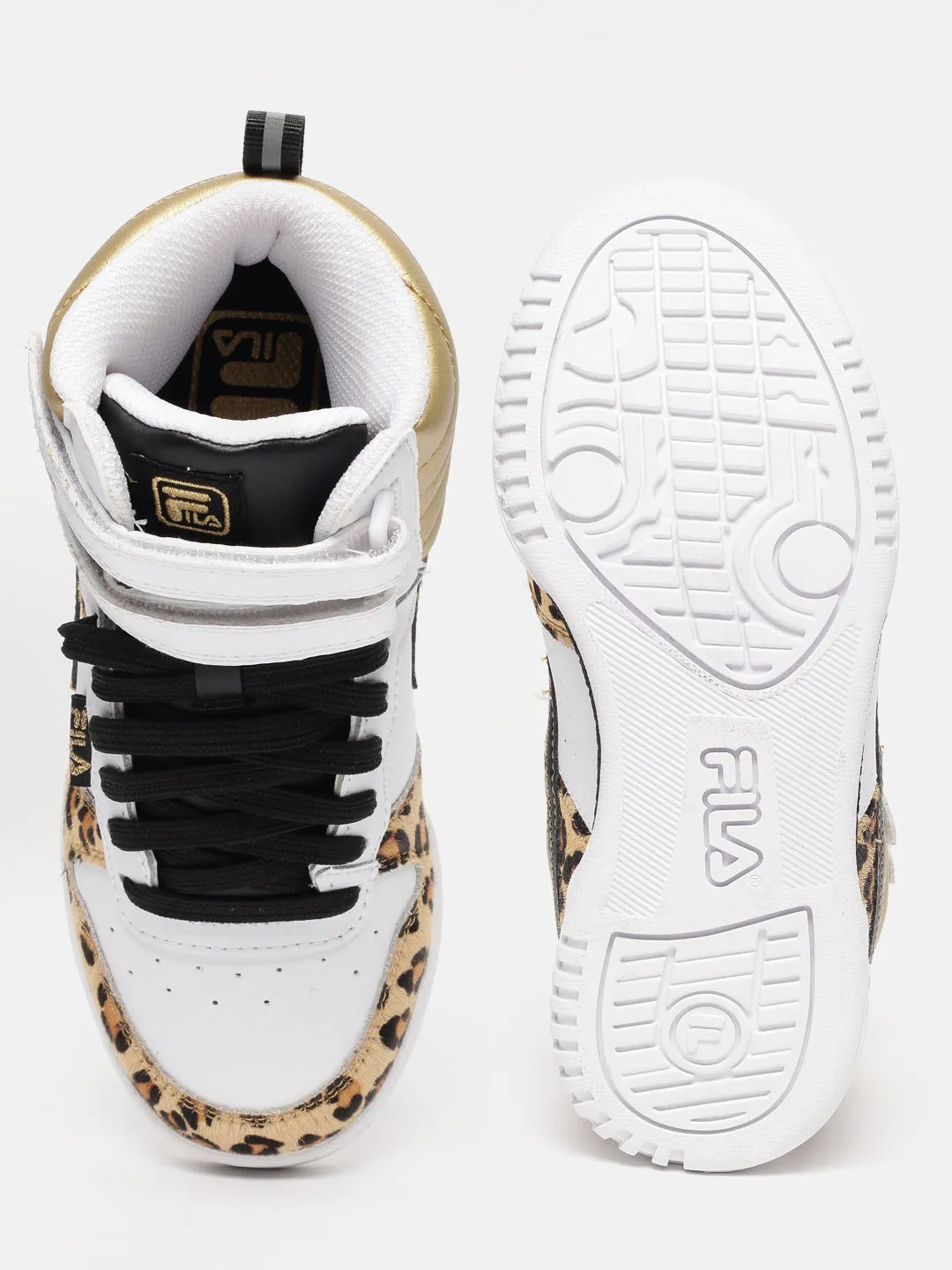 Fila Olive/Black F-14 Leopard Women's Basket Ball Shoes