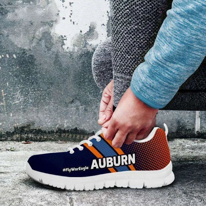 #FlyWarEagle Auburn Fan Mesh Fabric Running Shoes