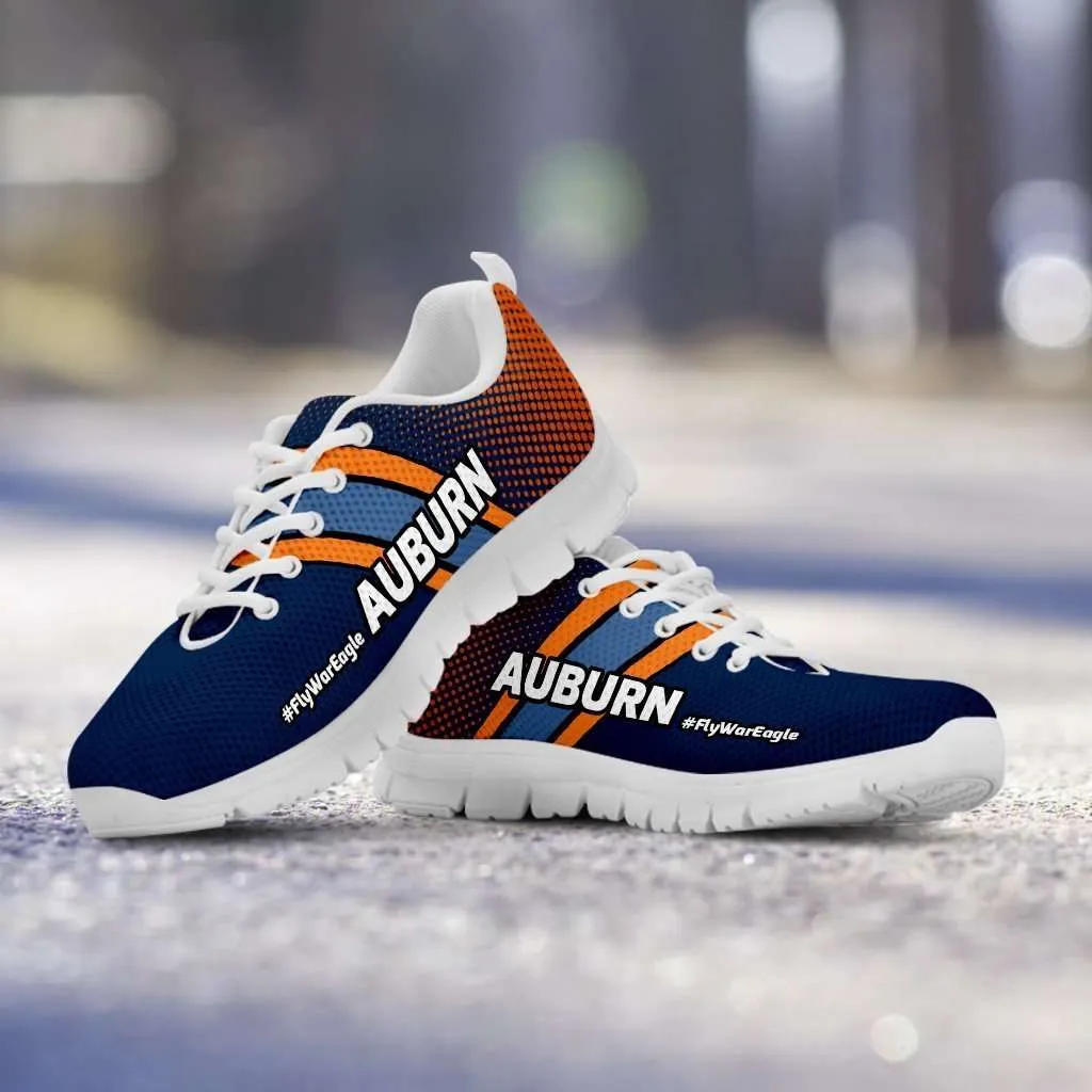 #FlyWarEagle Auburn Fan Mesh Fabric Running Shoes