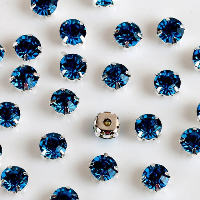 Free shipping 200pcs/pack 4mm crystal glass sew on rhinestones with silvery claw,DIY Clothing  Accessories
