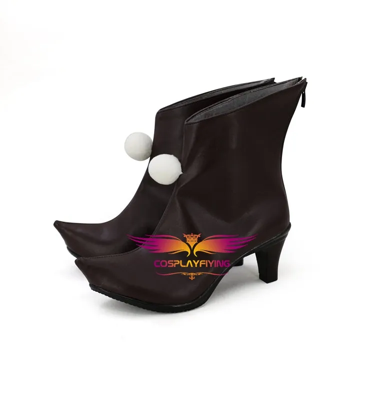 Game LOL League of Legends the Fae Sorceress Lulu Cosplay Shoes Boots Custom Made for Adult Men and Women Halloween Carnival