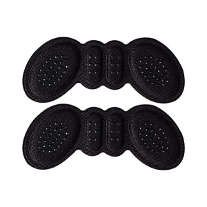 Gel Heel Cushion Inserts – High Heel Shoe Pads – Heel Grip Liner Insert (3mm Thickness, Black)