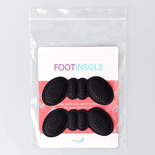 Gel Heel Cushion Inserts – High Heel Shoe Pads – Heel Grip Liner Insert (3mm Thickness, Black)