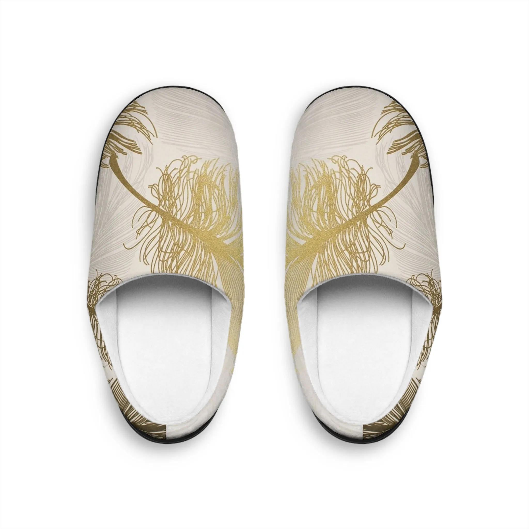 Golden Feathers - Inovax Women's Indoor Slippers