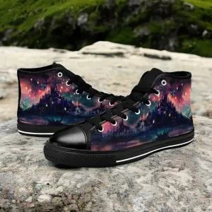 Harry Potter Night Hogwarts Castle Shoes High Top Sneakers for Kids and Adults