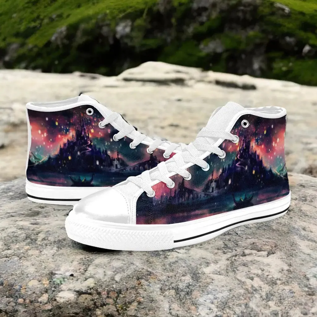 Harry Potter Night Hogwarts Castle Shoes High Top Sneakers for Kids and Adults