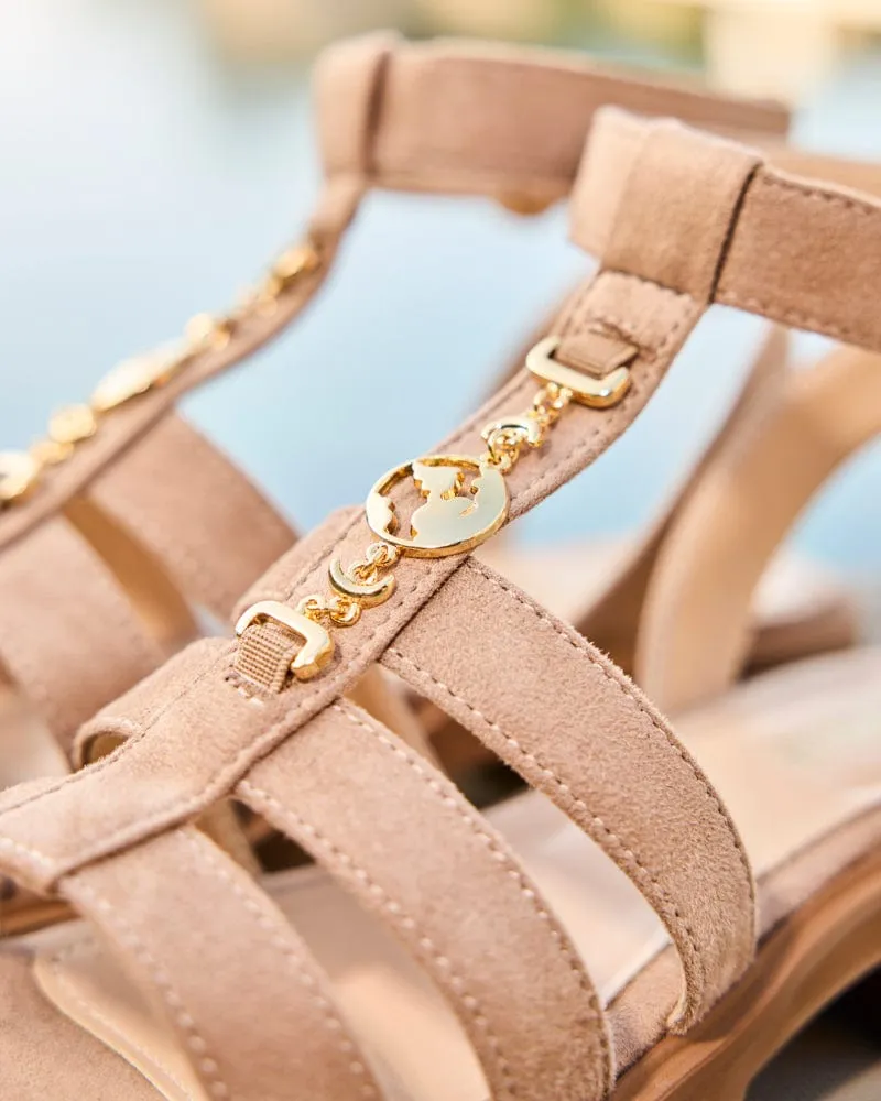 Hyacinth Recycled Vegan Suede Sandals | Sable