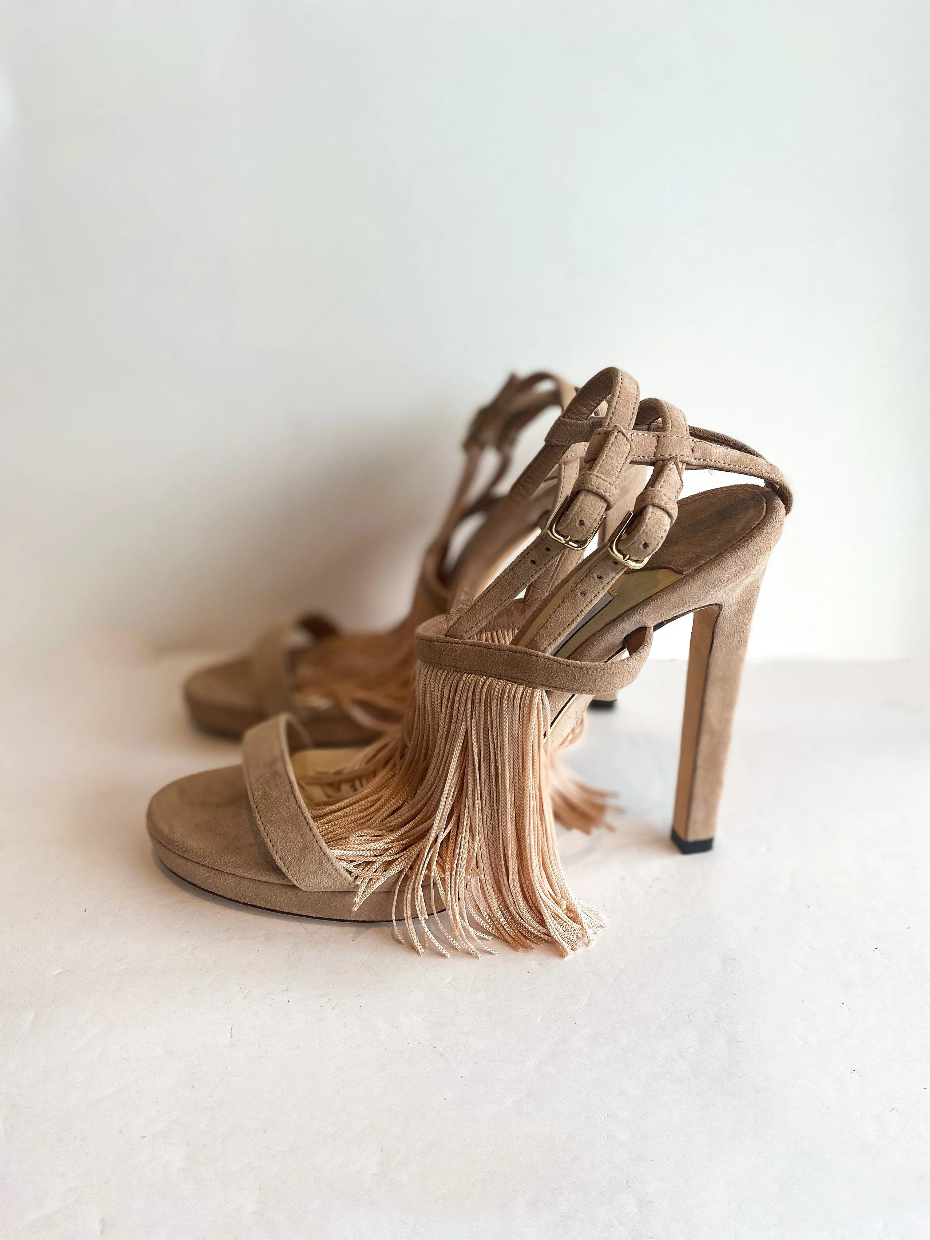Jimmy Choo Farrah Fringe Heels