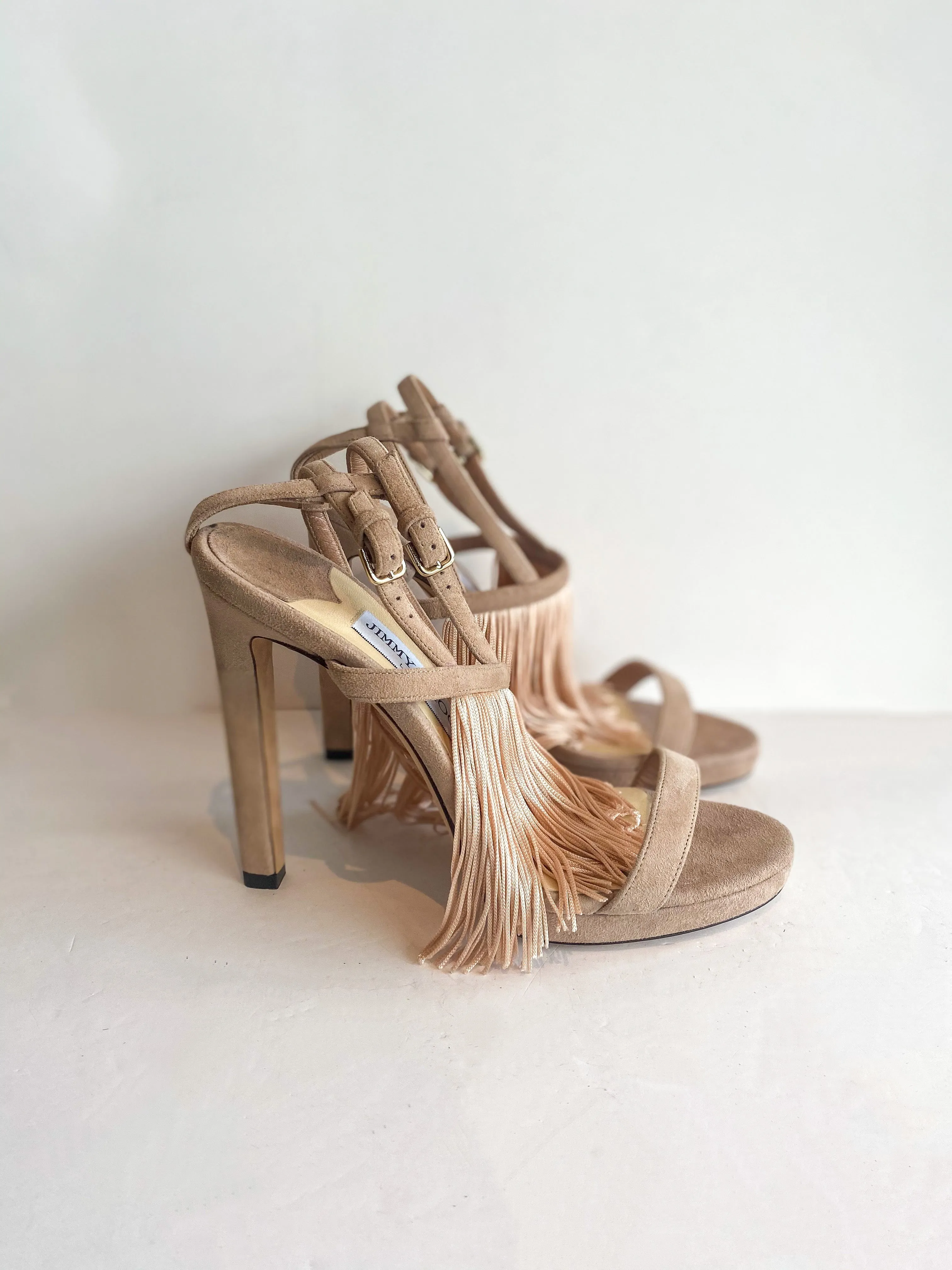 Jimmy Choo Farrah Fringe Heels